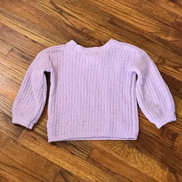 GB Girls Gianni Bini Lavender Knit Pullover Sweater 
Size XS 4 / 5 Extra… - Picture 2 of 12